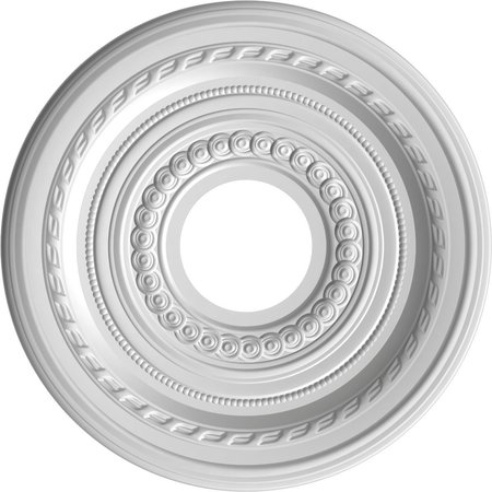 Ekena Millwork Cole Thermoformed PVC Ceiling Medallion Fits Canopies up to 4 1/4-in. CMP13COCAC
